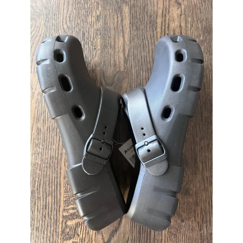 Birkenstock A640 Black Clogs Mens 11 Womens 13 Birki Work Shoes Slip Resistant